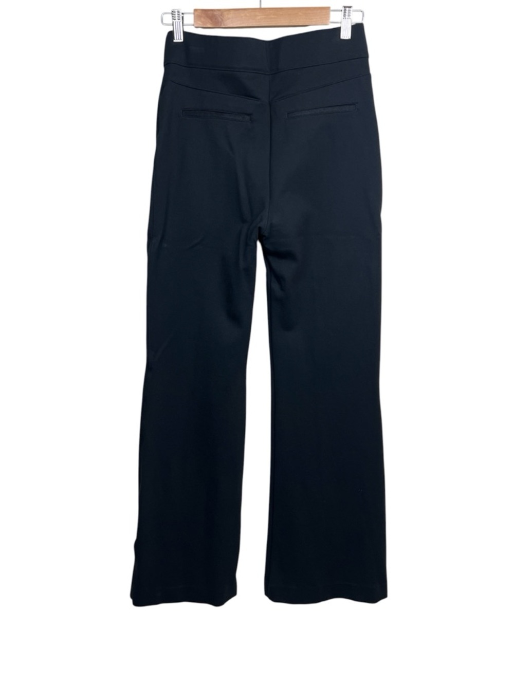 Spanx Ponte Flare Pants M High Rise Black Pull On Medium Stretchy Travel - Picture 5 of 11